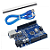 PLACA COMPATIVEL ARDUINO UNO R3 CH340 COM CABO USB - Imagem 2
