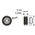 POLIA ROLDANA 24MM V-TYPE EM METAL PARA PERFIL V-SLOT - Imagem 4