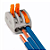 CONECTOR EMENDA 3 VIAS PARA FIOS ENGATE RÁPIDO - Imagem 2