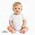 Body infantil para sublimação branco manga curta 100% poliéster Premium - Imagem 1