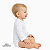 Body infantil para sublimação branco manga longa 100% poliéster Premium - Imagem 3
