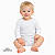 Body infantil para sublimação branco manga longa 100% poliéster Premium - Imagem 2