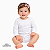 Body infantil para sublimação branco manga longa 100% poliéster Premium - Imagem 1