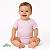 Body infantil para sublimação rosa bebê manga curta 100% poliéster Premium - Imagem 1