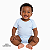 Body infantil para sublimação azul bebê manga curta 100% poliéster Premium - Imagem 1