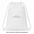 Mochila saco para sublimação em oxford branco e cordinha branca 30cm x 40cm - Imagem 4
