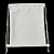 Mochila saco para sublimação em oxford branco e cordinha branca 30cm x 40cm - Imagem 2