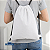 Mochila saco para sublimação em oxford branco e cordinha preta 30cm x 40cm - Imagem 2