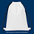 Mochila saco para sublimação em oxford branco e cordinha preta 30cm x 40cm - Imagem 2