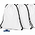 Mochila saco para sublimação em oxford branco e cordinha preta 30cm x 40cm - Imagem 1