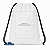 Mochila saco para sublimação em oxford branco e cordinha preta 25cm x 35cm - Imagem 4