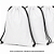 Mochila saco para sublimação em oxford branco e cordinha preta 25cm x 35cm - Imagem 2
