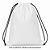 Mochila saco para sublimação em oxford branco e cordinha preta 25cm x 35cm - Imagem 14