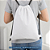 Mochila saco para sublimação em oxford branco e cordinha preta 25cm x 35cm - Imagem 1