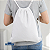 Mochila saco para sublimação em oxford branco e cordinha branca 25cm x 35cm - Imagem 2