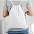 Mochila saco para sublimação em oxford branco e cordinha branca 25cm x 35cm - Imagem 2