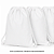 Mochila saco para sublimação em oxford branco e cordinha branca 25cm x 35cm - Imagem 1