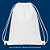 Mochila saco para sublimação em oxford branco e cordinha branca 25cm x 35cm - Imagem 6