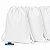 Mochila saco para sublimação em oxford branco e cordinha branca 25cm x 35cm - Imagem 1