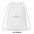 Mochila saco para sublimação em oxford branco e cordinha branca 25cm x 35cm - Imagem 6
