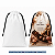 Saquinho para sublimação em oxford branco 100% poliéster 20cm x 30cm cordinha preta - Imagem 4