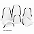 Saquinho para sublimação em oxford branco 100% poliéster 20cm x 30cm cordinha preta - Imagem 3