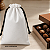 Saquinho para sublimação em oxford branco 100% poliéster 20cm x 30cm cordinha preta - Imagem 1
