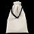 Saquinho para sublimação em oxford branco 100% poliéster 20cm x 30cm cordinha preta - Imagem 1