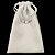 Saquinho para sublimação em oxford branco 100% poliéster 20cm x 30cm cordinha branca - Imagem 1