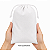 Saquinho para sublimação em oxford branco 100% poliéster 17cm x 27cm cordinha branca - Imagem 2
