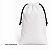 Saquinho para sublimação em oxford branco 100% poliéster 17cm x 27cm cordinha preta - Imagem 1