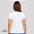 Camisa para sublimação Baby look branca gola punho 100% poliéster Premium - Imagem 2
