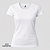 Camisa para sublimação Baby look branca gola punho 100% poliéster Premium - Imagem 4