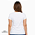 Camisa para sublimação Baby look branca gola punho 100% poliéster Premium - Imagem 3