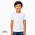 Camisa para sublimação Infantil branca gola punho 100% poliéster Premium - Imagem 1