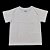 Camisa para sublimação Infantil branca gola punho 100% poliéster Premium - Imagem 1