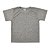 Camisa para sublimação Infantil cinza mescla gola punho 100% poliéster Premium - Imagem 1