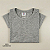 Camisa para sublimação Infantil cinza mescla gola punho 100% poliéster Premium - Imagem 11