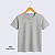 Camisa para sublimação Infantil cinza mescla gola punho 100% poliéster Premium - Imagem 6