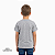 Camisa para sublimação Infantil cinza mescla gola punho 100% poliéster Premium - Imagem 4