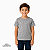 Camisa para sublimação Infantil cinza mescla gola punho 100% poliéster Premium - Imagem 2