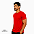 Camisa para sublimação tradicional vermelho Red gola punho 100% poliéster Premium - Imagem 3