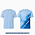 Camisa para sublimação tradicional azul bebê gola punho 100% poliéster Premium - Imagem 9