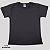 Camisa Baby look preta gola punho malha 100% poliéster Premium - Imagem 8