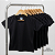 Camisa Baby look preta gola punho malha 100% poliéster Premium - Imagem 4