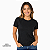 Camisa Baby look preta gola punho malha 100% poliéster Premium - Imagem 1