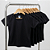 Camisa Baby look preta gola punho malha 100% poliéster Premium - Imagem 4