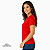 Camisa para sublimação Baby look vermelho Red gola punho 100% poliéster Premium - Imagem 2