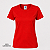 Camisa para sublimação Baby look vermelho Red gola punho 100% poliéster Premium - Imagem 4