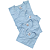 Camisa para sublimação baby look azul bebê gola punho 100% poliéster Premium - Imagem 3